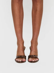 Techh Heels Leopard Patent