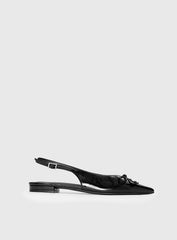 Therapy Lavin Pointed Toe Flats Black Patent