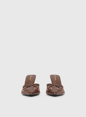 Boardroom Pointed Toe Heels Caramel Cow