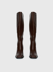 Renzo Knee High Boots Brown