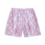 Pink and White Snakeskin Print Athletic Shorts