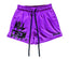 Killcrew Logo Graphic Purple and Black Mesh Shorts