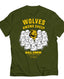 Killcrew Wolves Among Sheep Graphic Olive Green T-Shirt
