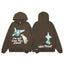 Broken Planet Brown I'm Not From This Planet Graphic Hoodie