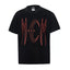 Thug Club Red Line MCM Letter Black Oversized T-Shirt, Unisex