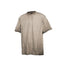 Thug Club Vintage Washed Taupe Metal Logo Raw Seam Oversized T-Shirt, Unisex