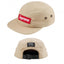 Supreme Tan Canvas 5-Panel Red Box Logo Camp Cap