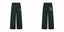 Broken Planet Logo Dark Green Wide Leg Sweatpants