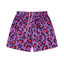 Purple and Pink Leopard Print Athletic Shorts