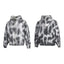 Thug Club Tie Dye Raw Seam Zip Cropped Hoodie, Unisex