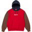 Supreme Box Logo Hooded Sweatshirt - Red / Brown / Navy