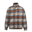 Thug Club Blue Brown Plaid Wool Blend Zip Jacket, Unisex