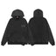 Broken Planet Minimal Embroidery Washed Black Matching Tracksuit Set