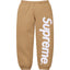 Supreme Vertical Logo Sweatpants – Khaki / White
