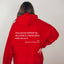 Red "Dear Person Behind Me" Quote Hoodie