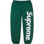 Supreme Vertical Logo Sweatpants – Green / White
