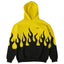 Killcrew Flame Graphic Yellow and Black Hoodie