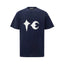 Thug Club Navy White Star Moon Embroidery Oversized T-Shirt, Unisex