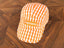 Supreme Orange and White Gingham 5-Panel Box Logo Camp Cap