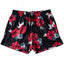 Black, Red, and Blue Floral Athletic Shorts