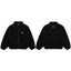 Broken Planet Sherpa Fleece Full Zip Stand Collar Jacket - Black