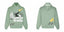 Broken Planet Space Trails Sage Green Oversized Hoodie