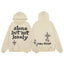 Broken Planet Alone But Not Lonely Cream Oversized Graphic Hoodie