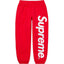 Supreme Vertical Logo Sweatpants – Red / White
