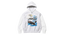 Supreme MM6 Maison Margiela Eagle Zip Up Hooded Sweatshirt White/Grey