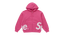 Supreme Big Logo Zip Up Hooded Sweatshirt Magenta (P)