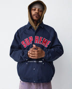 Supreme Arc Logo Navy & Red Coaches Jacket