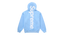 Supreme Satin Applique Hooded Sweatshirt (FW24) Light Blue