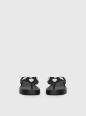 Paislee Stud Detail Sandals Black
