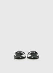For The Rush Kitten Heels Black Polka