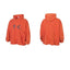 Thug Club Orange Distressed Star Moon Embroidery Oversized Hoodie, Unisex