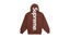 Supreme Satin Applique Hooded Sweatshirt Brown (FW24)