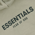 Fear Of God Essentials Reverse Logo Taupe Hoodie (SS21)