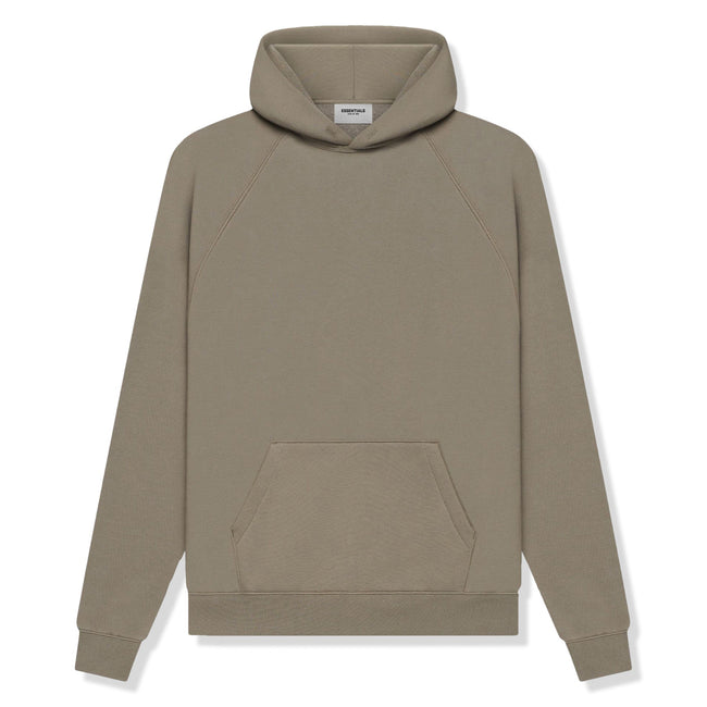 Fear Of God Essentials Reverse Logo Taupe Hoodie (SS21) Main Image