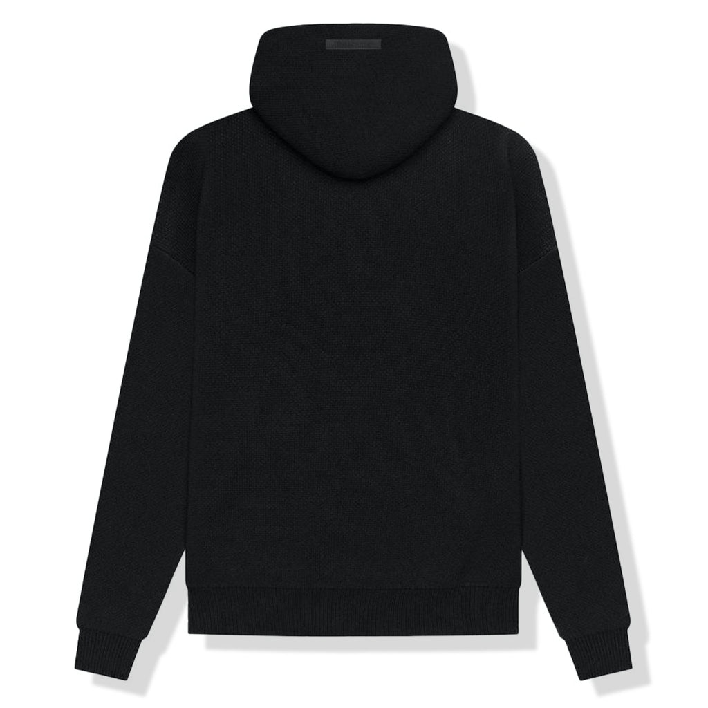 Fear Of God Essentials Black Knit Hoodie