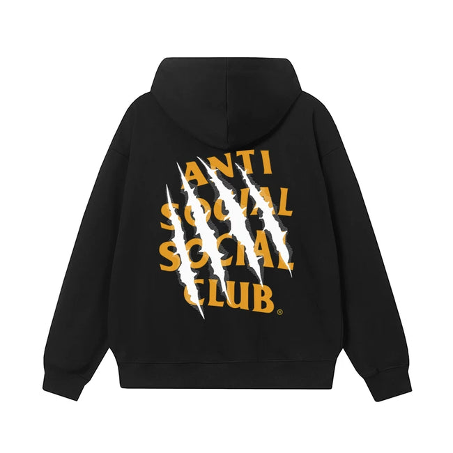 ANTI SOCIAL SOCIAL CLUB ASSC Basic Reflective Chinese Loong Print Autumn Winter Hoodie (6) Hover Image