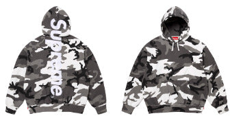 Supreme Camo Logo Hooded Sweatshirt - Urban Camo / Snow Camo Hover Image