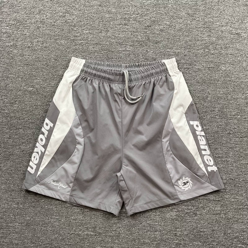Broken Planet Retro Panel Shorts V2 - 4 Colors Available