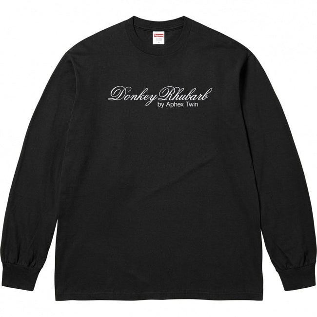 Supreme x Aphex Twin "Donkey Rhubarb" Long Sleeve Top - Black Hover Image