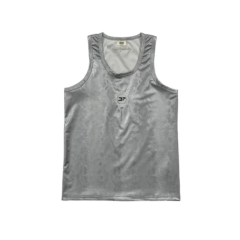 Broken Planet Snake Mesh Tank Top - 3 Colors Available