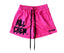 Killcrew Logo Graphic Pink and Black Mesh Shorts