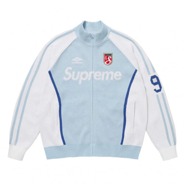 Supreme x Umbro Track Jacket - Light Blue / White Hover Image