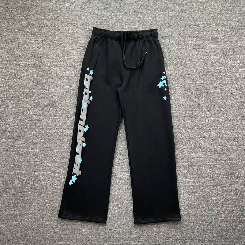 Broken Planet Vertical Star Print Wide Leg Sweatpants - 3 Colors Available