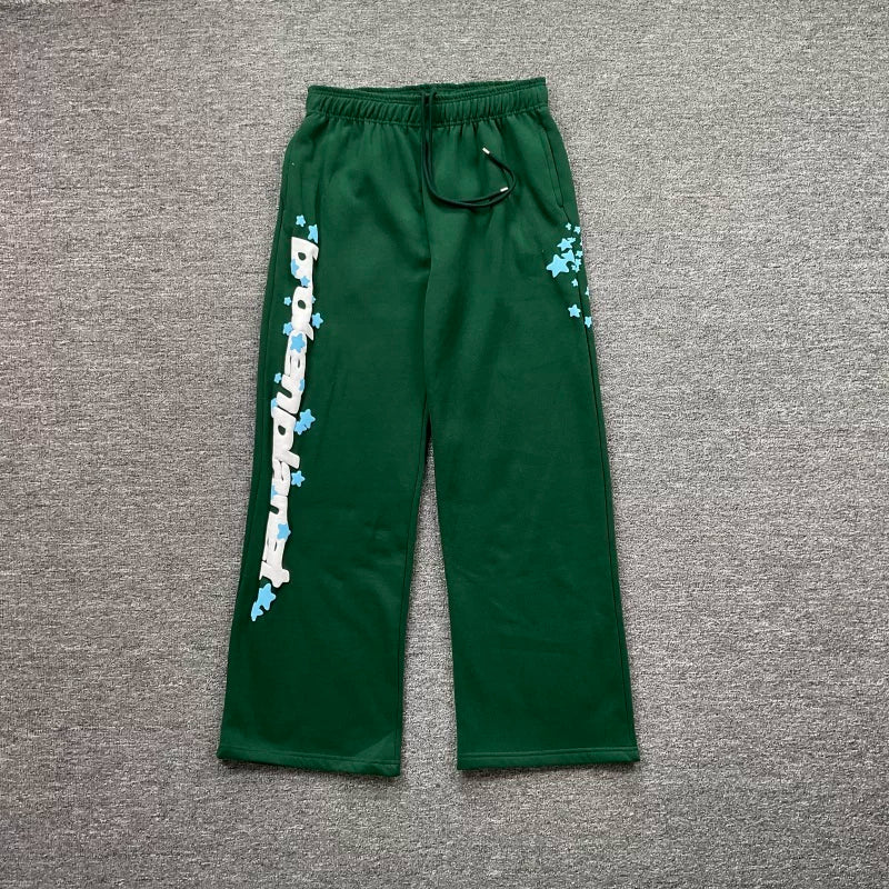 Broken Planet Vertical Star Print Wide Leg Sweatpants - 3 Colors Available