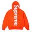 Supreme Vertical Logo Hooded Sweatshirt – Orange / White