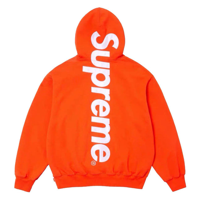 Supreme Vertical Logo Hooded Sweatshirt – Orange / White Hover Image